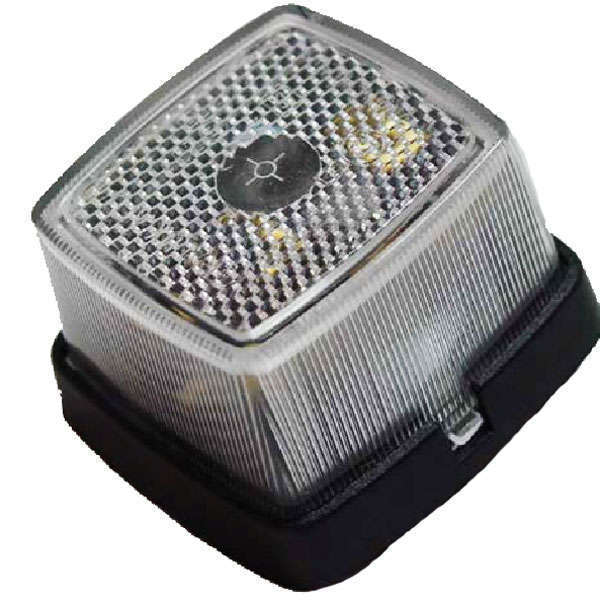 Markeringslys hvit 62x65x40 mm