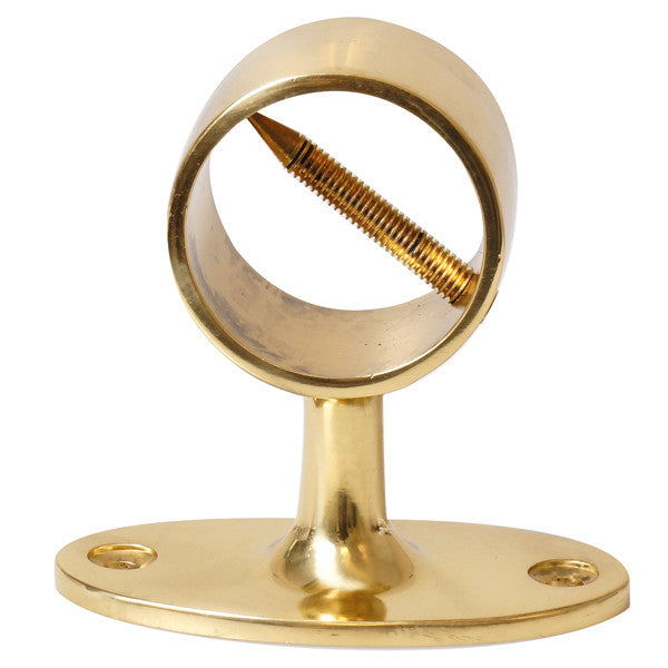 Håndlistholder for Ø36 mm Tau, Messing, 78 mm