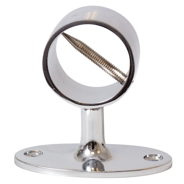 Håndlistholder for Ø36 mm tau, forkrommet messing, 78 mm