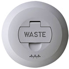Foresti lås til dækspåfyldning waste set fra siden, fremhæver metaldesignet.