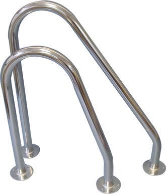 Haifinner 25mm h=500 w=320 rustfritt stål AISI 316 - 1 stk.