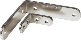 Vinkelbrakett 50x50mm bredde 15mm rustfritt stål