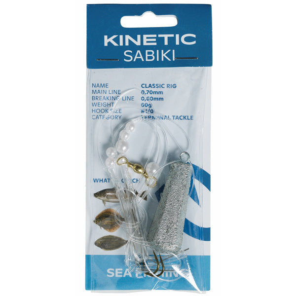 Kinetisk, Sabiki Flatfish Lure, 40g, #1/0, 0,70 mm, Perlemorperler