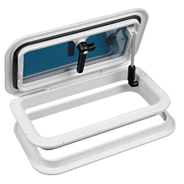 Nuova Rade, Euro luke 1 hvit, 448x268 mm, hullmål 389x209 mm, innv. mål 376x196 mm, CE godkjent