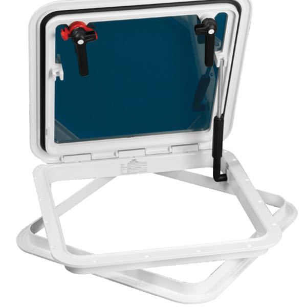 Nuova Rade, Euro luke 2, hvit, 480x480 mm, hullmål 430x430 mm, CE-godkjent