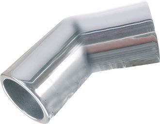 Vinkelstykke Ø22mm -140° RF, Polert rustfritt stål AISI 316