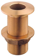 Guidi gennemføring i messing, set fra siden, der viser 1" u/s 40mm design.