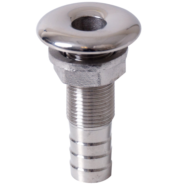 1852, Skroggjennomføring RF stål, 1/2" / slange 18mm, AISI 316