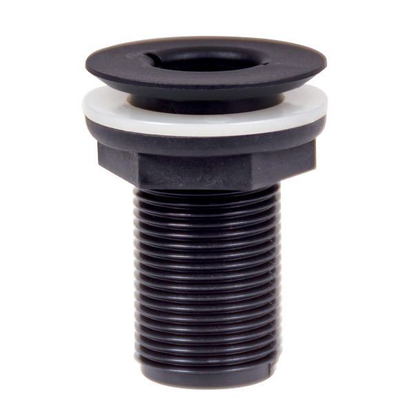 Trudesign, Skroggjennomføring innfelt svart kompositt 3/4", 60 mm