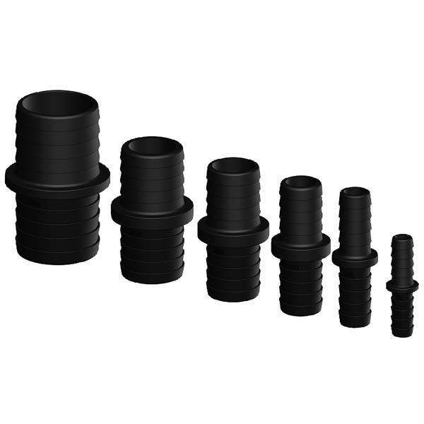 Trudesign, Koblingsstykke 38-38mm, Sort, Plast