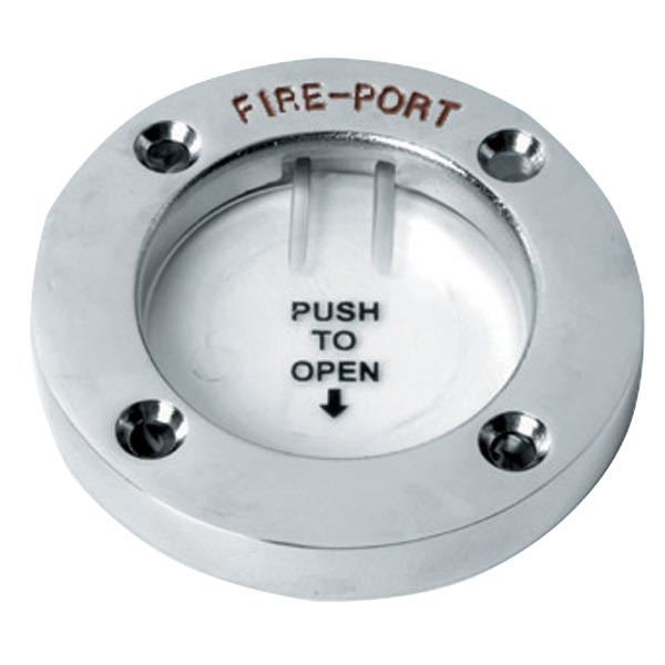 Rustfri brannport Ø 68 mm, hull Ø 45 mm