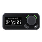 OLED digital kontrol panel til bådvarmer fra 1852, set forfra i råhvidt design.