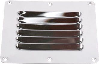 Ventilasjonsgitter SS 65 x 127 mm, Polert rustfritt stål