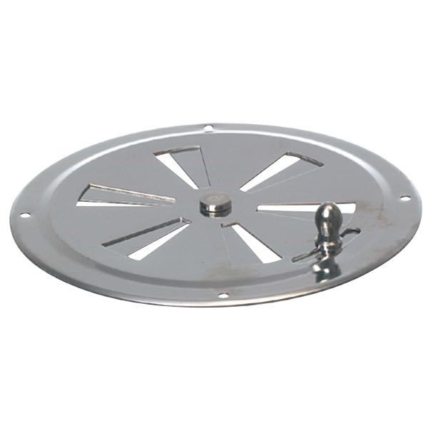 Ventilasjonsgitter Ø125mm, sommerfugl, Polert rustfritt stål
