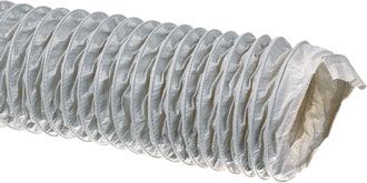 Kanalslange Ø100 mm, 10m, Grå, Stålspiral, -25º-125ºC