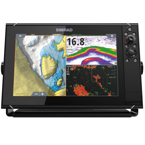 Simrad, NSS EVO3S navigasjon, 9" - HD-skjerm, CHIRP-ekkolodd, Wi-Fi