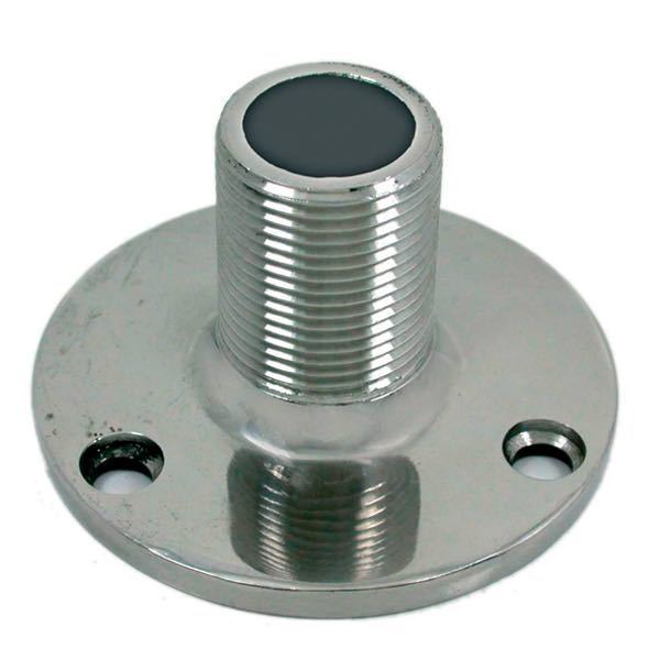 Antennebrakett dekkfeste, 1x14", rustfritt stål, 41mm x 70mm x 25mm