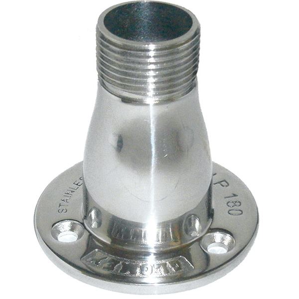 Glomex, PRM180 rustfritt stål antenneholder, 1" gjenger, 5 års garanti