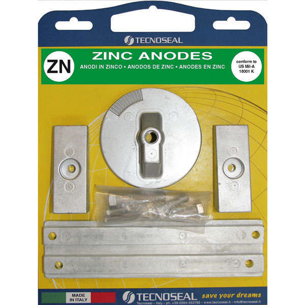 Tecnoseal, sinkanodesett Mercury Verado 4 cyl. - 893404, 880653, 76214 ...