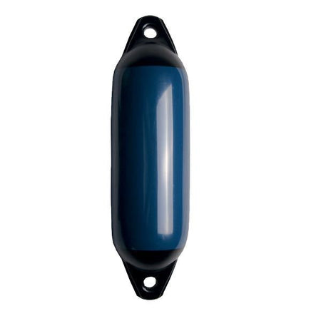 Majoni Star fender 12x45 navy med sort top set forfra.