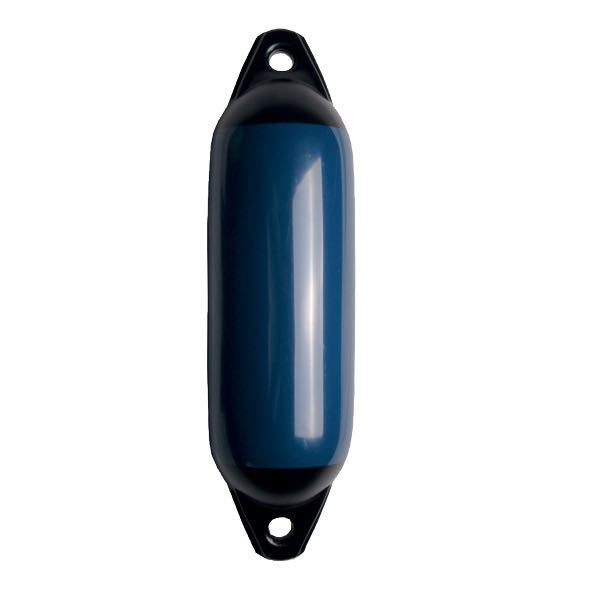 Majoni Star fender 12x45 navy med sort top set forfra.