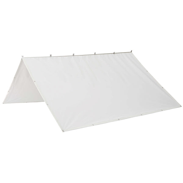 Nettuno Cagnaro bom solsejl 160x160cm L-325cm hvid