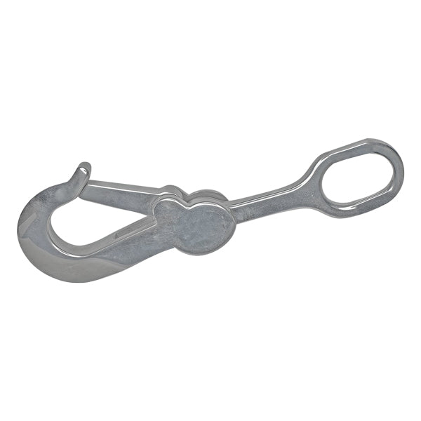 Bøyekrok AISI 316 rustfritt stål, bruddstyrke 2500 kg, 244 mm