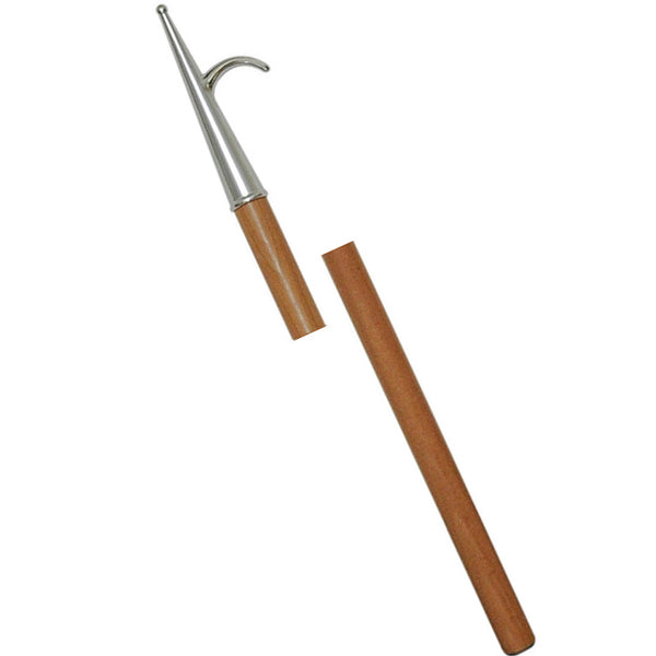 Båtkrok lakkert tre Ø 30 mm med RF-tupp, 260,0 cm