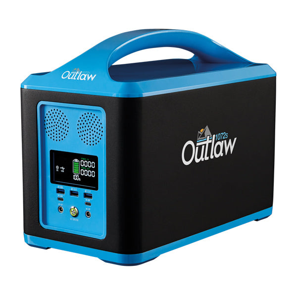 Outlaw bærbar kraftstasjon 12,8V 72AH 220VAC, 921,6W, 1000W Pure Sine Wave Inverter