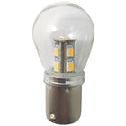 1852 LED pære Ba15S set fra siden, dimensioner Ø25x48mm