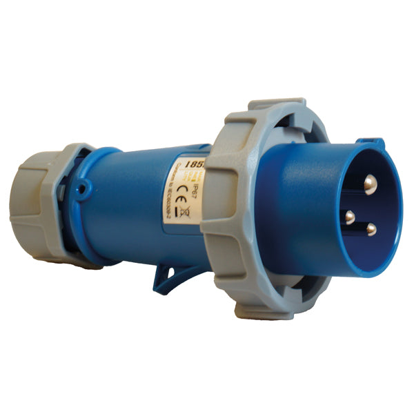 1852, CEE 220V landstik han, IP67, 16A