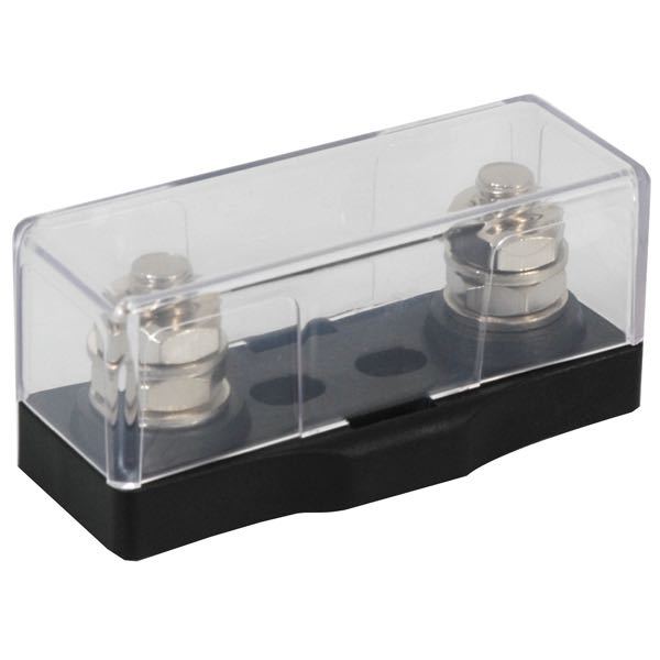 Sikringsholder 1 pol med forkrommede messingskruer og mutter, 123456