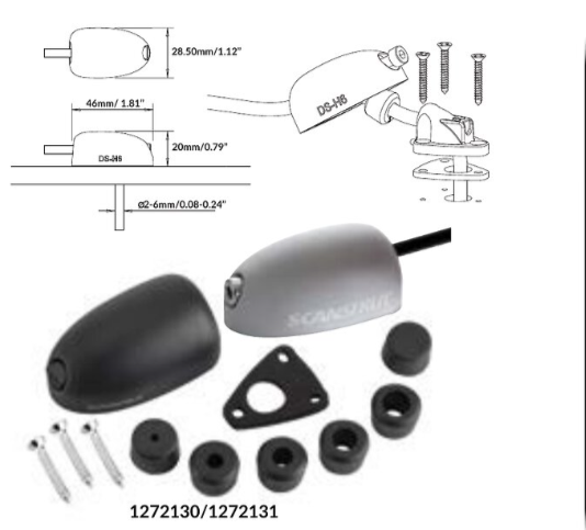 ScanStrut, Kabelinnføring horisontal IP68 sort, 6-10 mm 