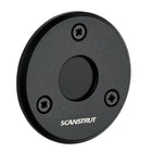ScanStrut dæksgennemføring i sort, set oppefra med lavprofil.