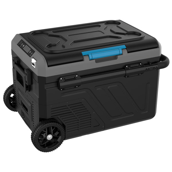 Iceberg, 40L køleboks, m/kompressor og hjul, 2-delt køl/frys, 708x454x440mm