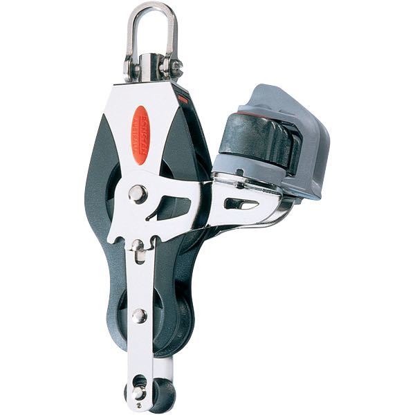 Ronstan, fiolinblokk med hundemunn og froskemunn, serie 40, 350 kg arbeidsbelastning, 40 mm skivediameter