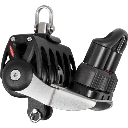 Ronstan Orbit Quinblok med sv, frølår og hunds, set fra siden