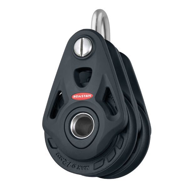 Ronstan, kjernedobbelblokk, serie 75, 1500 kg, 3000 kg, 75 mm