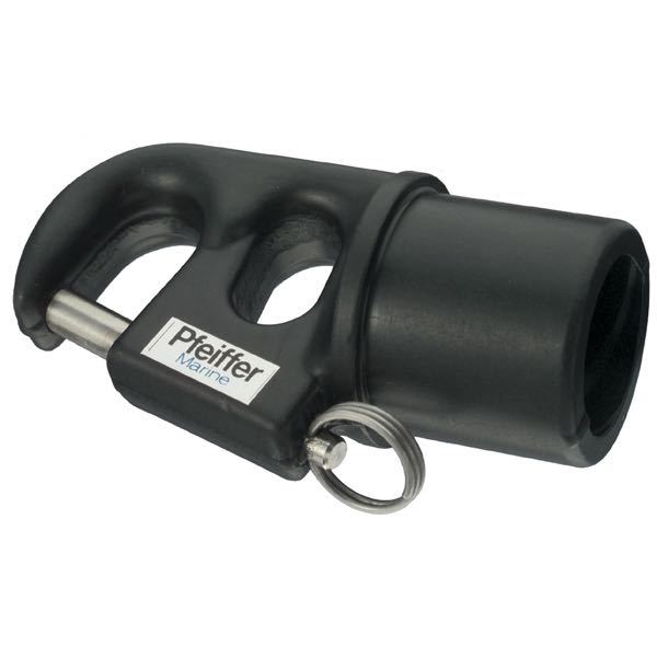Pfeiffer, Spilernæb, 25mm, sort, aluminium