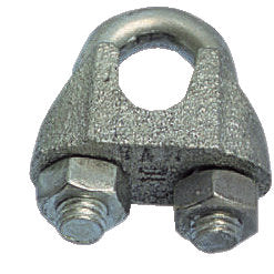 Trådlås galv 12mm sjakkel, 10mm åpning, 9mm Ø (1 stk)