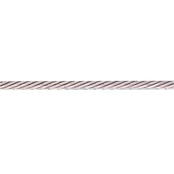 Tråd 7x19 Ø3mm - 5m, rustfritt stål AISI 316, bruddstyrke 477 kg