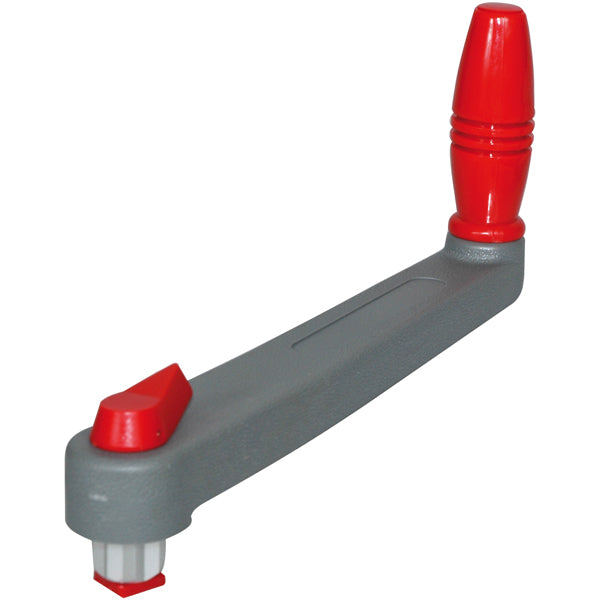 Vilthåndtak plast, flytende 10", Grå PVC med rødt håndtak