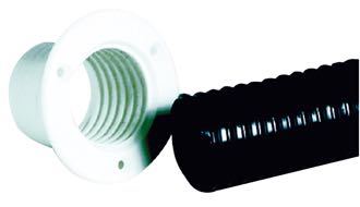 Styrekabel gjennomføringsplast, Ø100mm - Hullstørrelse 62 mm, Lengde 56 mm