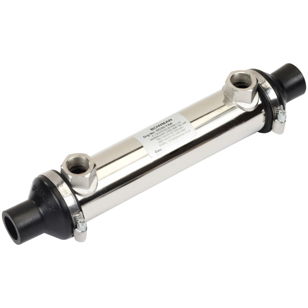 Bowman, oljekjøler DC60 1/2" Olje/vann 22 mm, 80 kW, 30 bar, 240 mm