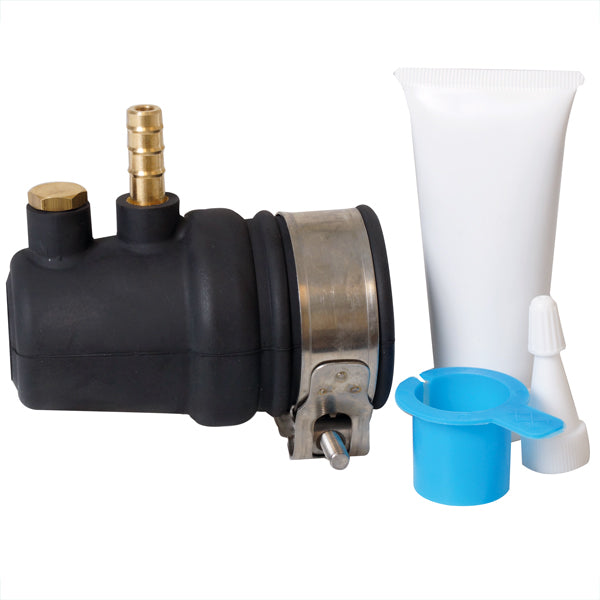 Gummipakningsboks vann, ø30 mm skaft, 48 mm rør, 108 mm lengde