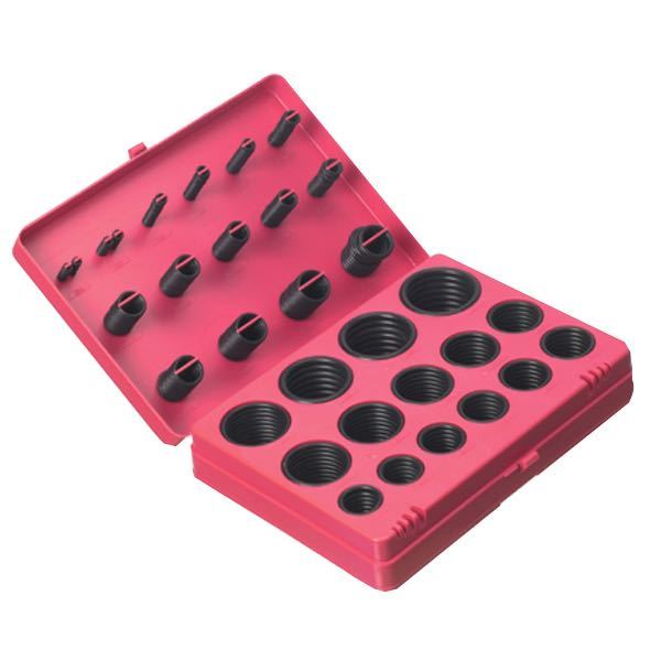 O-ring sortiment 30 størrelser, 382 stk, tommer