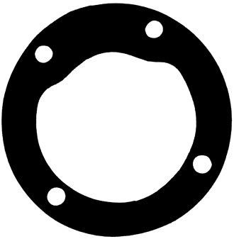 Pakning for pumpe 4 hull, VOLVO 2000, BUKH DV 24