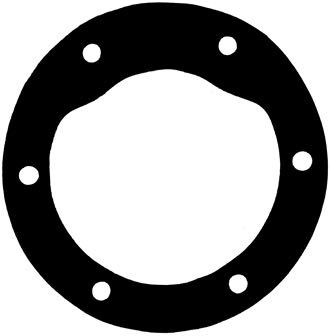 Pakning for pumpe, 6 hull - VOLVO F5 BUKH DV36