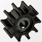 Jabsco impeller 9200-0005B set fra siden med dimensioner