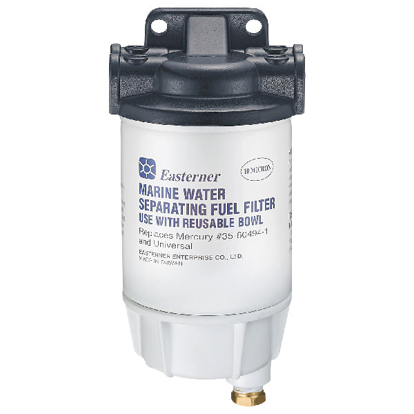 Drivstoffilter - 10 mikron easterner, med slangekobling 3/8" - 10 mm